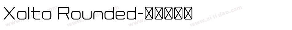 Xolto Rounded字体转换